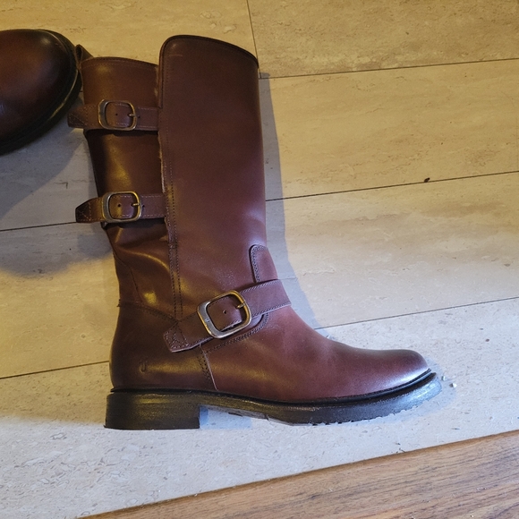 Frye Veronica Shearling Boot - Brown- Women's 8.5 - Picture 11 of 13